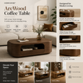 HOMVANE™ ArcWood Coffee Table