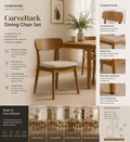 HOMVANE™ CurveBack Dining Chair Set